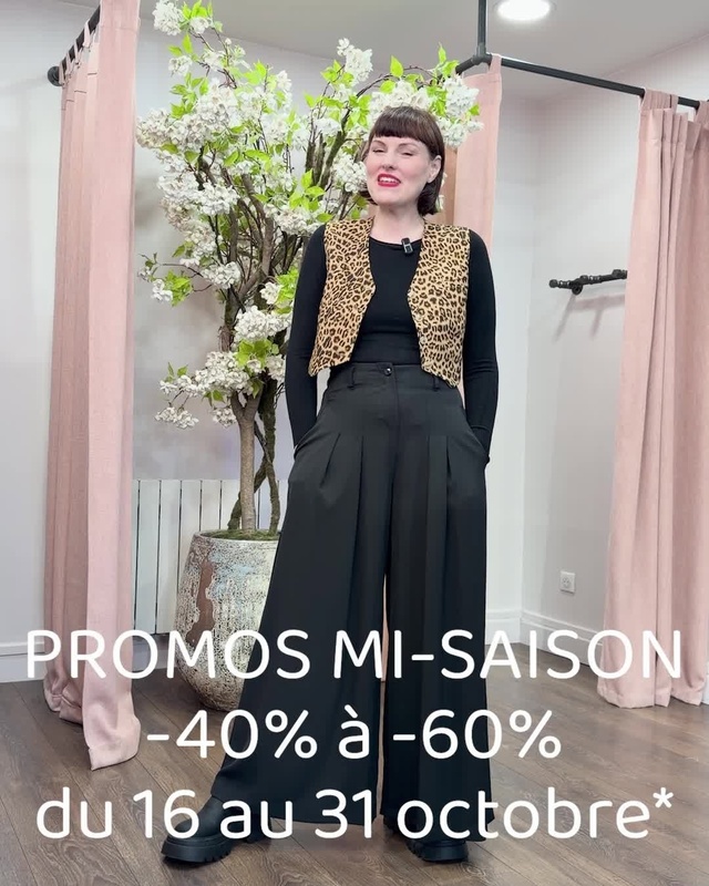 PROMOTIONS DE MI-SAISON
-40% à -60%
* sur une sélection d'articles du 16 au 31 octobre 2026
ㅤ
Le Look du jour !
ㅤ
Pull -